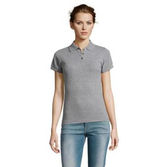 PRIME WOMEN PRIME DAMEN POLO 200g, Grau Melange Grau Melange | L