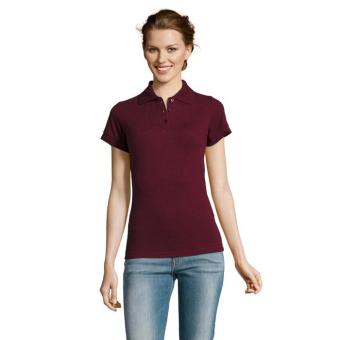 PRIME WOMEN POLYCOTTON POLO, burgundy Burgundy | L