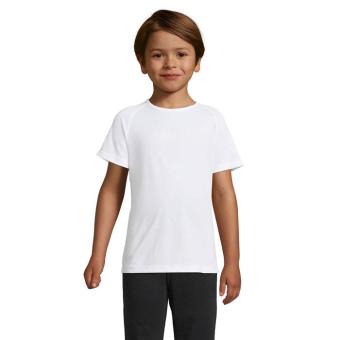 SPORTY KIDS T-SHIRT SPORT, white White | XL