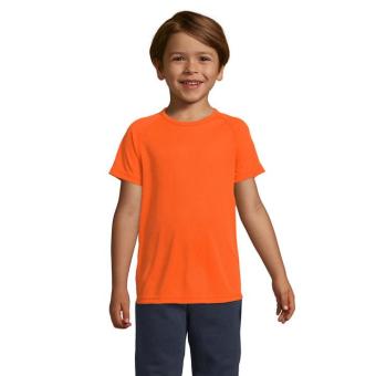 SPORTY KIDS T-SHIRT SPORT, neon orange Neon orange | XL