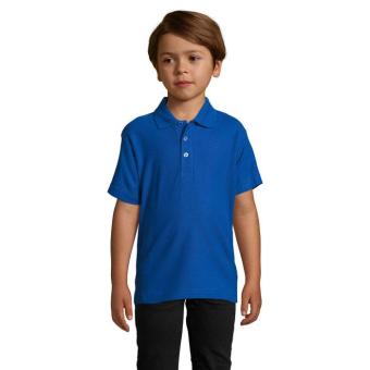 SUMMER II KIDS Polo 170g, königsblau Königsblau | L