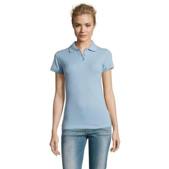 PERFECT WOMEN POLO 180, Himmelblaues Piqué Himmelblaues Piqué | M
