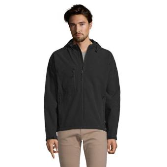 REPLAY MEN HOODED SOFTSHELL 