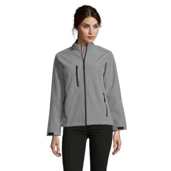 ROXY WOMEN SOFTSHELL ZIPPED, gray Gray | L