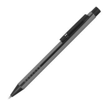 Retractable ballpen made of metal Anthracite