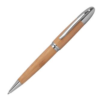 Metal twist ballpen with bamboo coating Fawn