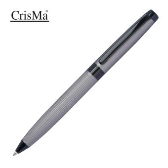 CrisMa twist action pen made of stainless steel, matt grey Convoy grey