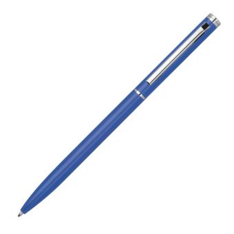 Elegant metal ball pen slim line Aztec blue