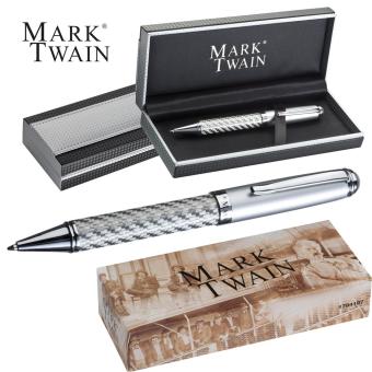 Mark Twain ball pen in carbon design Convoy grey