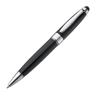 Metal ball pen with touch pad function Black