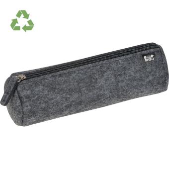 Pencil case made from recycled felt Anthracite