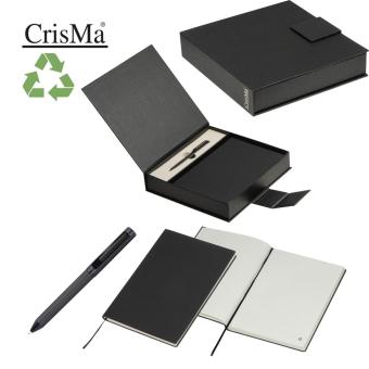 Set of notebook and biros Black