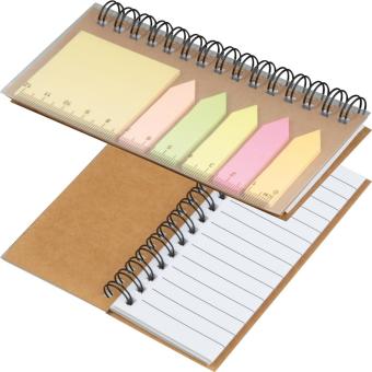 Sticky note set with spiral pad Fawn