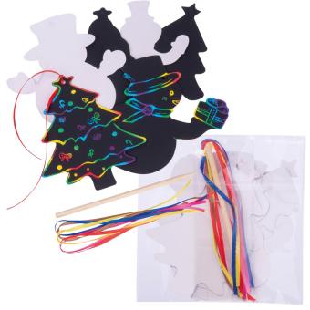 Ornament Set of scratch paper Multicolor
