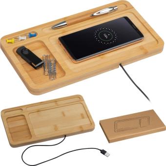 Wireless charging desk pad Fawn