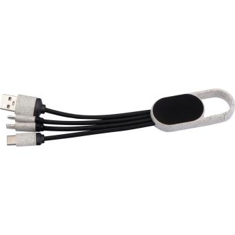 3 in 1 wheatstraw charging cable Fawn