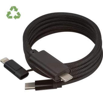 magnetic quick-charging cable Black