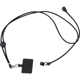 Type-C charging cable lanyard Black