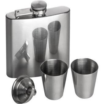 Hipflask set with 2 cups Convoy grey