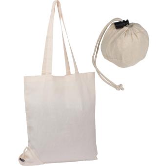 Foldable cotton bag White
