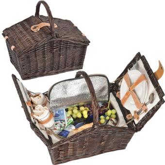 Picnic basket for 2 persons Brown