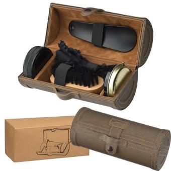Schuhputzset 6-teilig Braun