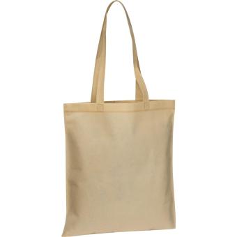 Non Woven Tasche mit langen Henkeln Beige