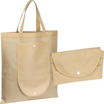 Non Woven Tasche, faltbar Beige
