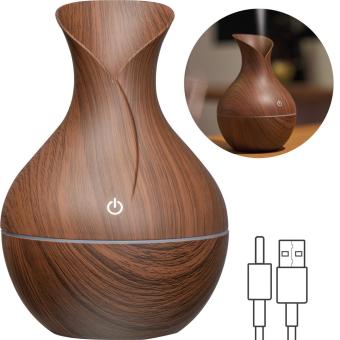 Humidifier with dark wood look Brown
