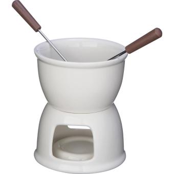 Chocolate fondue set White