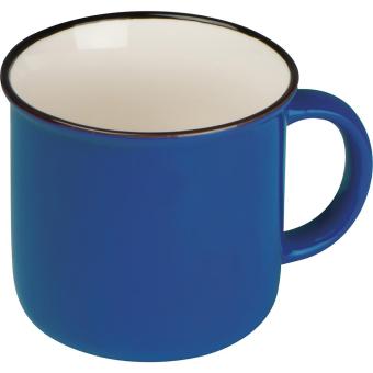 Ceramic cup, 350ml Aztec blue