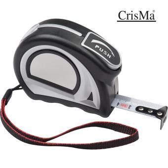 5 meter steel measuring tape Black