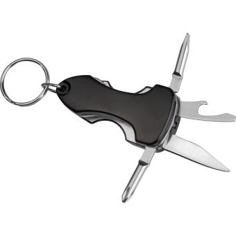 Multitool with keyring Black