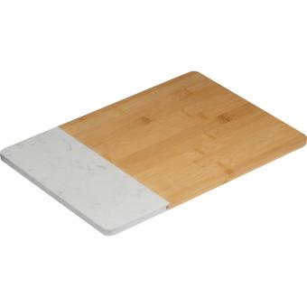 Bamboo and marble cutting board White