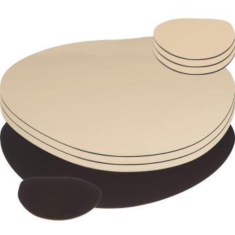 8-piece placemat Brown