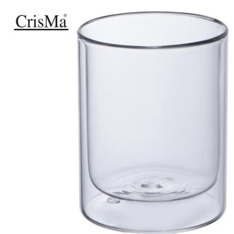 CrisMa Doppelwandige Glastasse 330ml Transparent