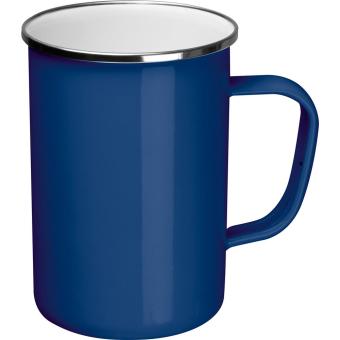 Enamel mug Aztec blue
