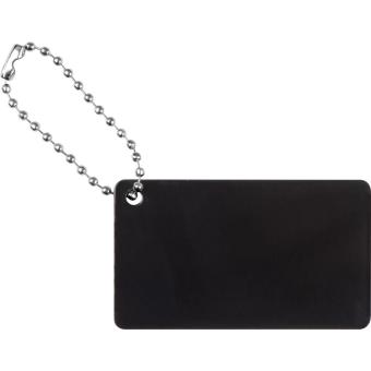 Anhänger aus Metall mit Kettchen Schwarz