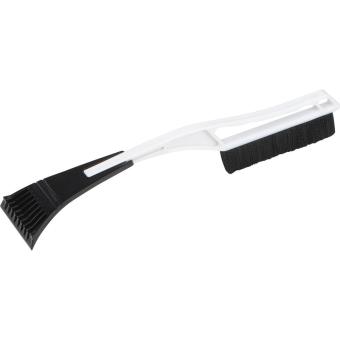 Plastic ice scraper with brush White