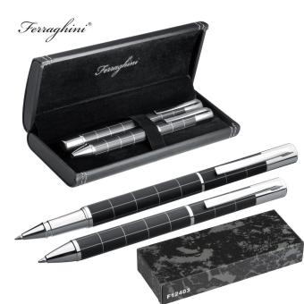 Ferraghini metal writing set Black
