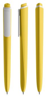 Pigra P02 Push Kugelschreiber Sonnengelb/Weiß