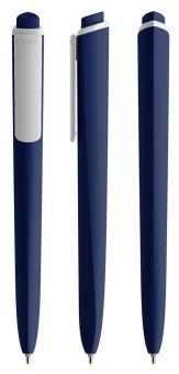Pigra P02 Push ball pen White/dark blue