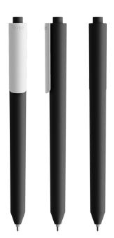 Pigra P03 Push ball pen Black/white