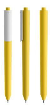 Pigra P03 Push ball pen Sunyellow/white