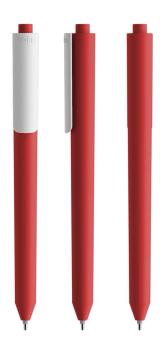 Pigra P03 Push Kugelschreiber Rot/weiß
