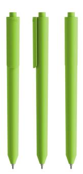 Pigra P03 Soft Touch Push ball pen Green