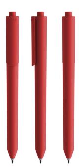 Pigra P03 Soft Touch Push Kugelschreiber Rot