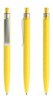 prodir QS01 Soft Touch PRS Push ballpoint pen Lemon yellow
