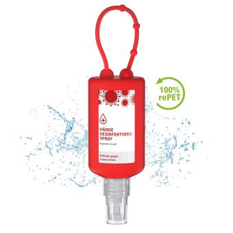 Handdesinfektionsmittelspray Bumper 50 ml Rot