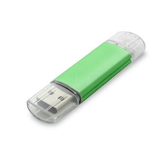 USB Stick Simply Duo Grün | 128 MB